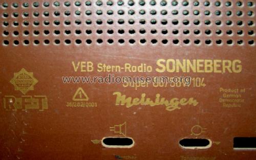 Meiningen 86/56W104; Stern-Radio (ID = 1318605) Radio