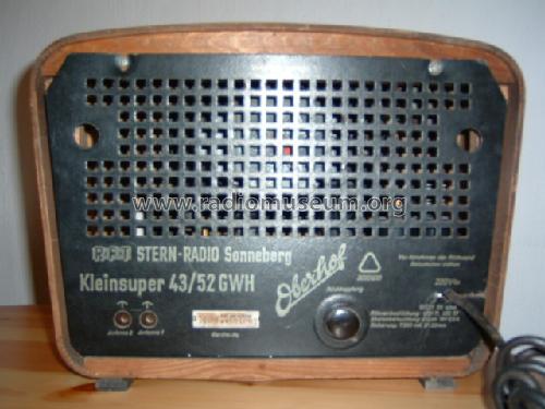 Oberhof 43/52 GWH; Stern-Radio (ID = 30663) Radio
