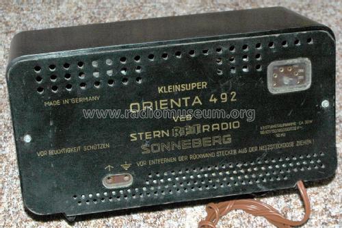 Orienta 492; Stern-Radio (ID = 2036800) Radio