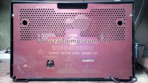 Sonra Sekretär 697/58GWU Super; Stern-Radio (ID = 2729411) Radio