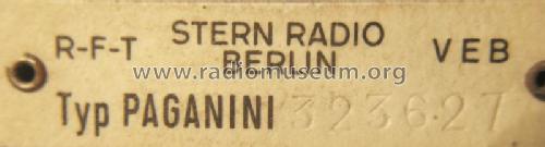 Paganini 7E87; Stern-Radio Berlin, (ID = 1511403) Radio
