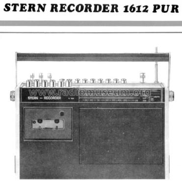 Stern-Recorder 1612PUR; Stern-Radio Berlin, (ID = 106190) Radio