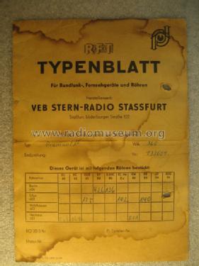 Diamant II 8E158 I ; Stern-Radio Staßfurt (ID = 1193001) Radio