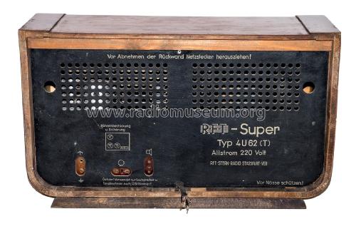 Einheitssuper RFT-Super 4U62 ; Stern-Radio Staßfurt (ID = 2907957) Radio