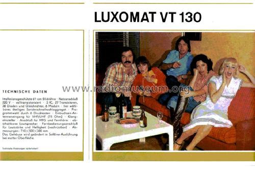 Luxomat VT 130; Stern-Radio Staßfurt (ID = 1313474) Television