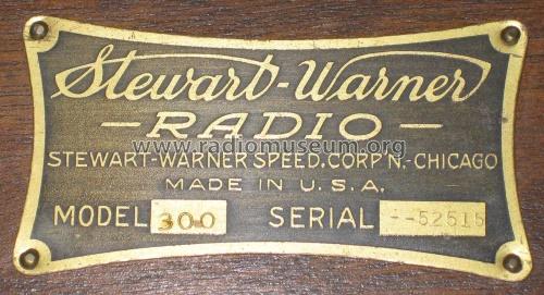 300 ; Stewart Warner Corp. (ID = 691771) Radio