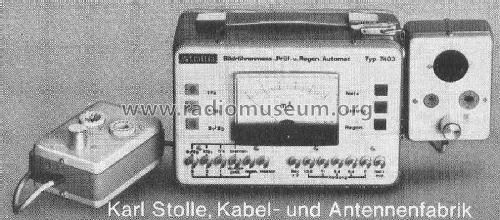 Bildröhrenmeß-Regenerierautomat 7403; Stolle, Karl, (ID = 452386) Equipment