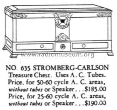 Treasure Chest 635; Stromberg-Carlson Co (ID = 1802035) Radio
