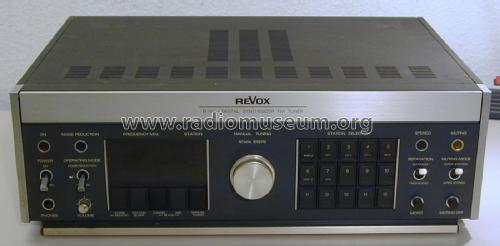 Revox Digital Synthesizer FM Tuner B760; Studer GmbH, Willi (ID = 2728857) Radio