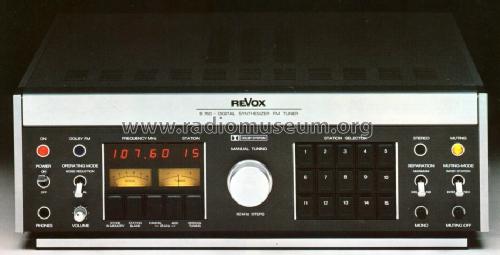 Revox Digital Synthesizer FM Tuner B760; Studer GmbH, Willi (ID = 462437) Radio