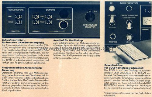 Revox Digital Synthesizer FM Tuner B760; Studer GmbH, Willi (ID = 783468) Radio