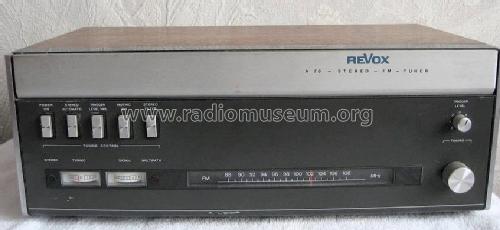 Revox A76 Mk III ; Studer GmbH, Willi (ID = 1030269) Radio