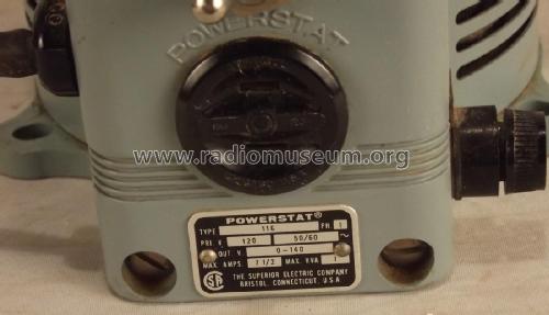 Powerstat Var. Autotransformer 116; Superior Electric Co (ID = 1837786) Equipment