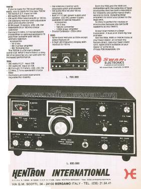 SSB Transceiver 350D; Swan Electronics, (ID = 2849291) Amat TRX