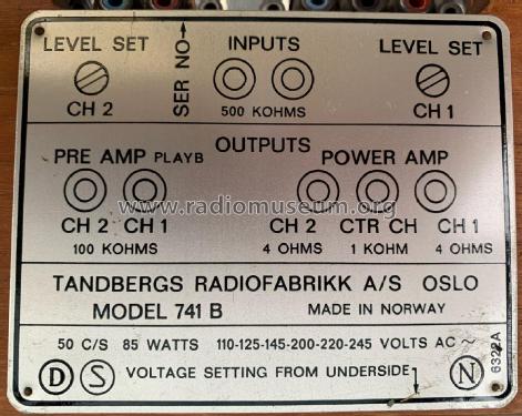 Tonbandgerät 74B ; Tandberg Radio; Oslo (ID = 2762984) Sonido-V