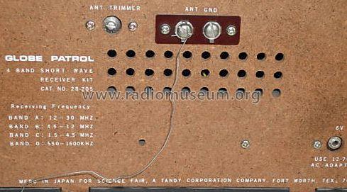 Science Fair Globe Patrol 28-205; Radio Shack Tandy, (ID = 664439) Kit