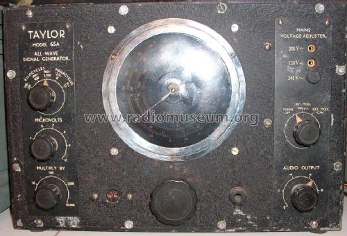 All-Wave Signal Generator 65A; Taylor Electrical (ID = 1757942) Ausrüstung