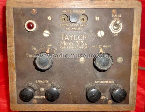 Cap. & Ind. Adaptor 313A; Taylor Electrical (ID = 1332047) Equipment
