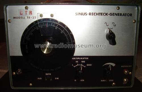 Audio Generator TE-22; Tech Instruments Co. (ID = 537680) Equipment