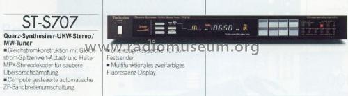 ST-S707; Technics brand (ID = 670326) Radio