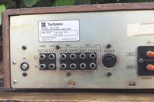 Stereo Integrated Amplifier SU-7100; Technics brand (ID = 2395706) Ampl/Mixer