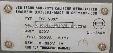 Stelltrafo TST280/1; Technisch- (ID = 1317779) Equipment