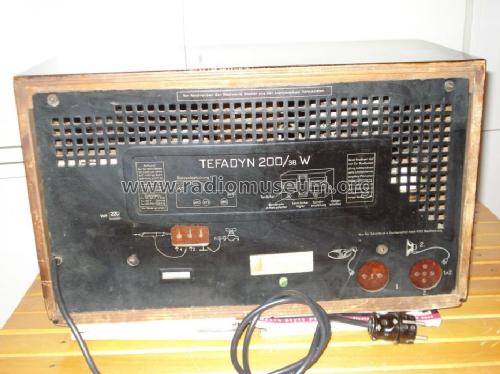 Tefadyn 200/38W; Tefag; Telephon (ID = 690639) Radio