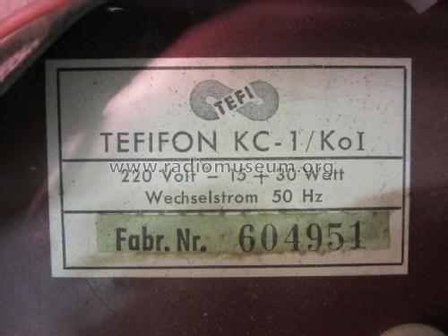Koffer-Tefifon U KC1/Ko-U; Tefi-Apparatebau; (ID = 2487210) Radio