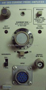 Current Probe Amplifier AM503; Tektronix; Portland, (ID = 752647) Equipment