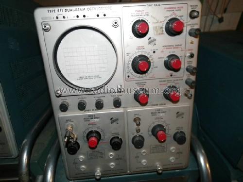 Dual Beam Oscilloscope 551; Tektronix; Portland, (ID = 1051294) Equipment