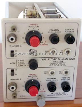 Dual-Trace Plug-In-Unit 53/54C; Tektronix; Portland, (ID = 1131133) Equipment