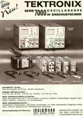 150 MHz Oscilloscope 7704; Tektronix; Portland, (ID = 1113253) Equipment