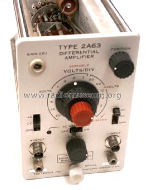 Type 2A63 Plug-In-Unit 2A63; Tektronix; Portland, (ID = 229511) Equipment