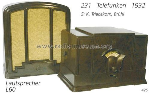 231G ; Telefunken (ID = 708757) Radio
