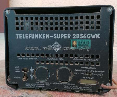2B54GWK; Telefunken (ID = 2762605) Radio