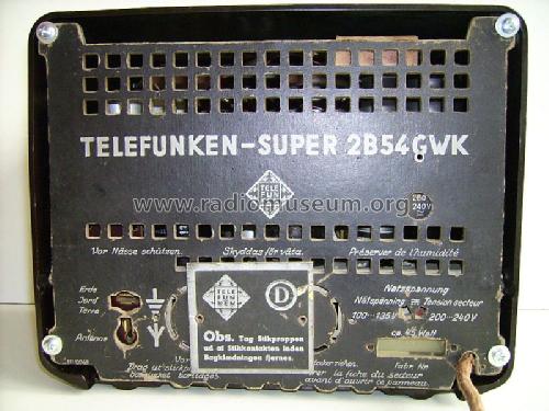 2B54GWK; Telefunken (ID = 681035) Radio