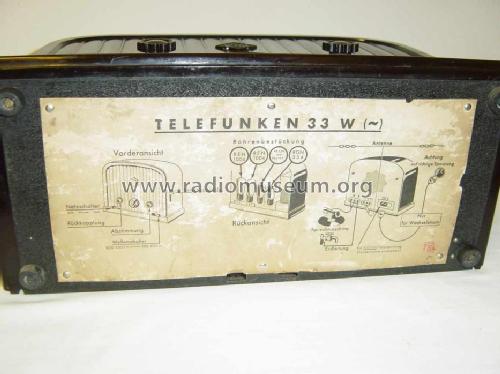 33W ; Telefunken (ID = 239227) Radio