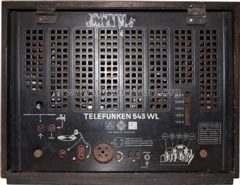 543WL ; Telefunken (ID = 1398203) Radio