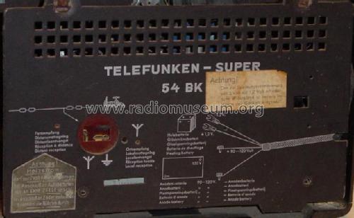 54BK; Telefunken (ID = 3832) Radio