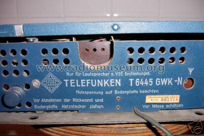 6445GWK-N ; Telefunken (ID = 176515) Radio