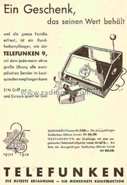 9W ; Telefunken (ID = 861980) Radio