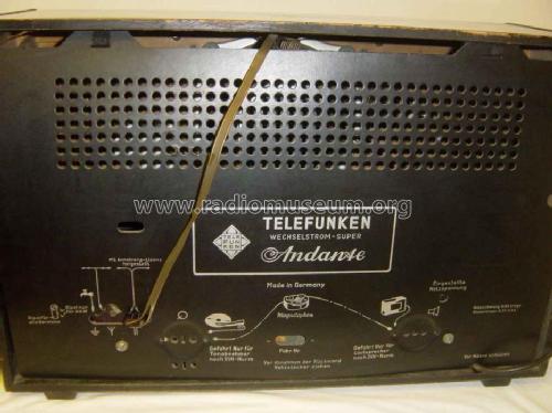 Andante 1952; Telefunken (ID = 425780) Radio