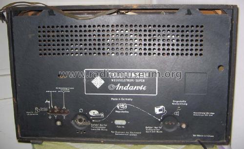 Andante 1952; Telefunken (ID = 88172) Radio