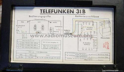 Arcolette 31B ; Telefunken (ID = 535916) Radio