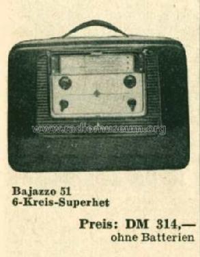 Bajazzo 51; Telefunken (ID = 515461) Radio