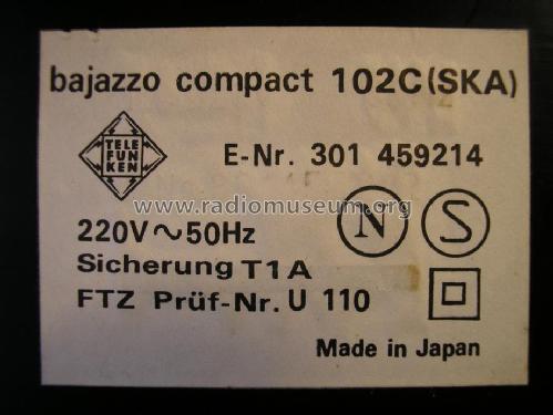 Bajazzo compact 102C; Telefunken (ID = 1210332) Radio
