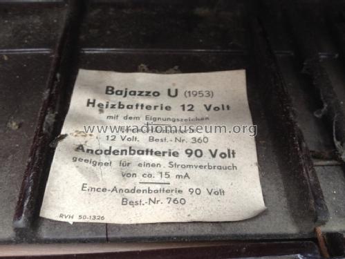 Bajazzo U 1953; Telefunken (ID = 1626761) Radio