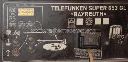 Bayreuth 653GL ; Telefunken (ID = 50101) Radio