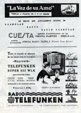 Bayreuth 653WLK ; Telefunken (ID = 1727048) Radio