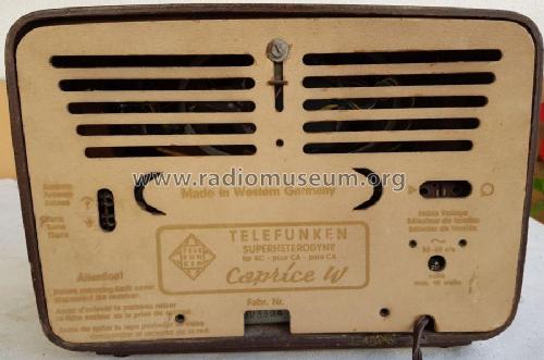 Caprice W; Telefunken (ID = 2564495) Radio